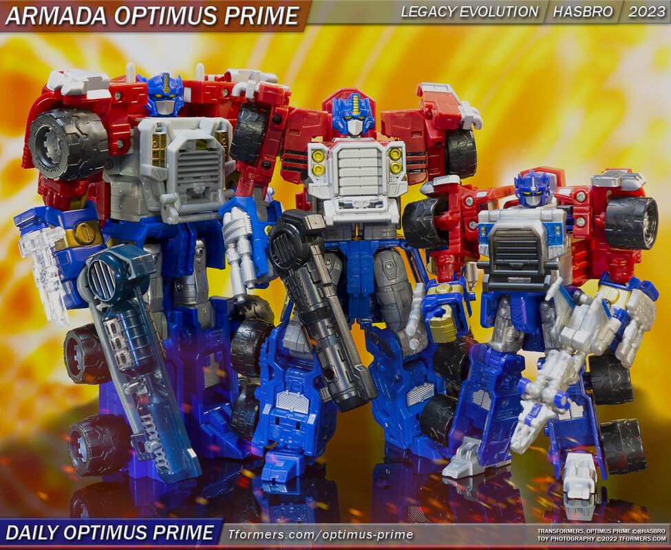 Daily Prime Legacy Evolution Armada Bendy Optimus Prime